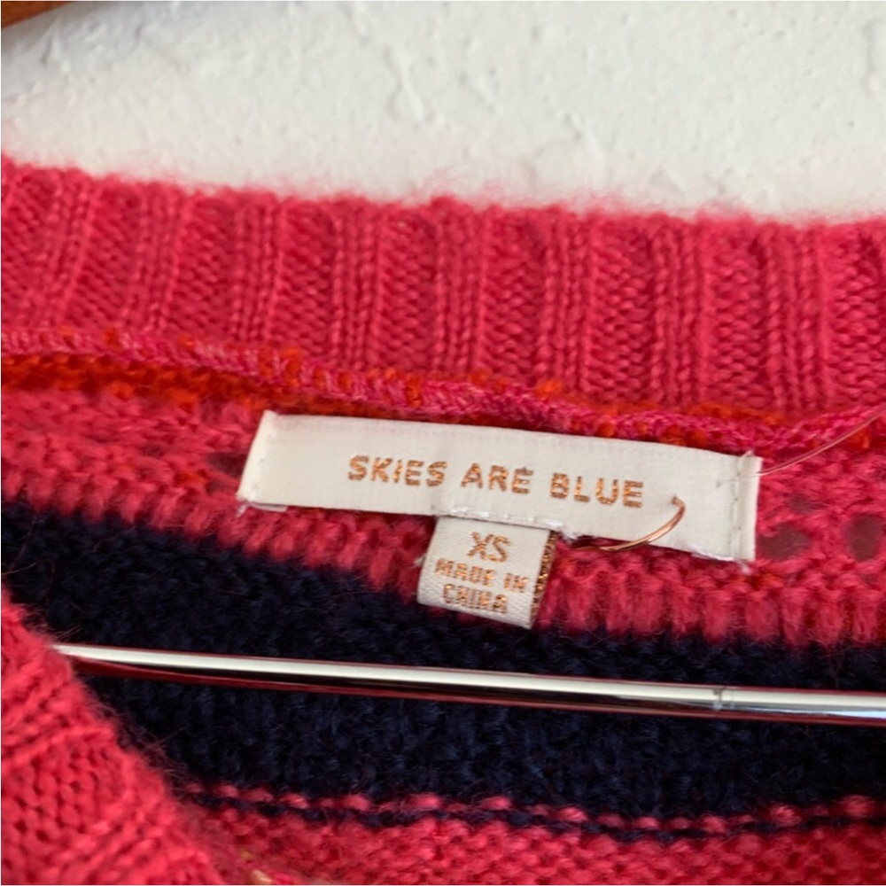 Skies Are Blue Textured Sweater Coogi Style - Picture 13 of 14